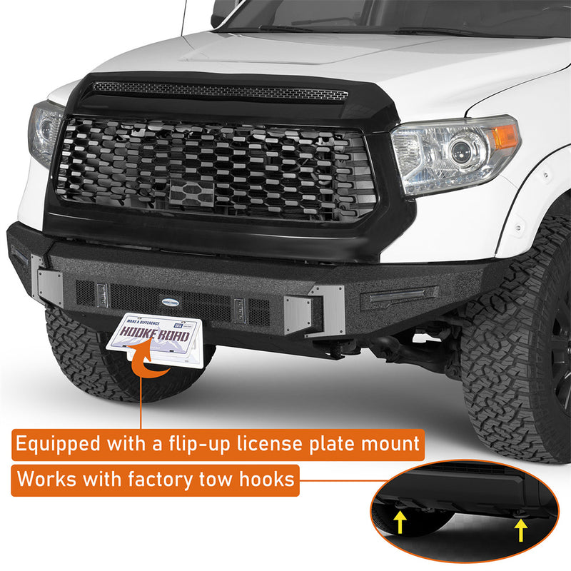 Load image into Gallery viewer, Hooke Road 2014-2021 Toyota Tundra Front Bumper w/ Skid Plate b5038s 6

