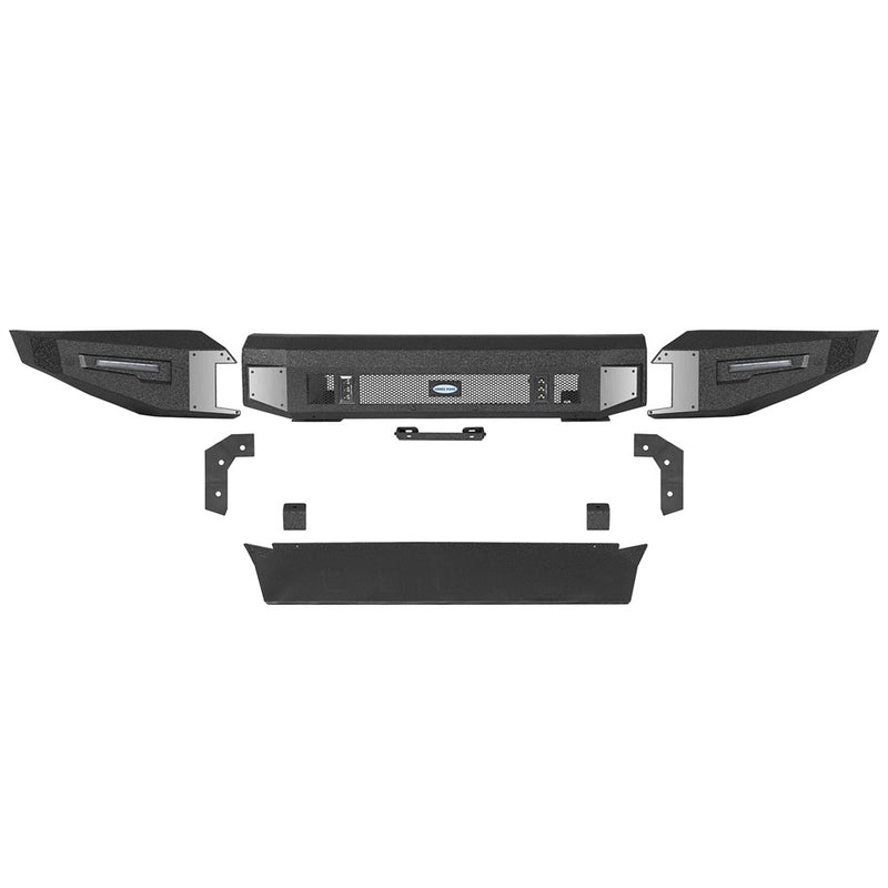 Load image into Gallery viewer, Hooke Road 2014-2021 Toyota Tundra Front Bumper w/ Skid Plate b5038s 3
