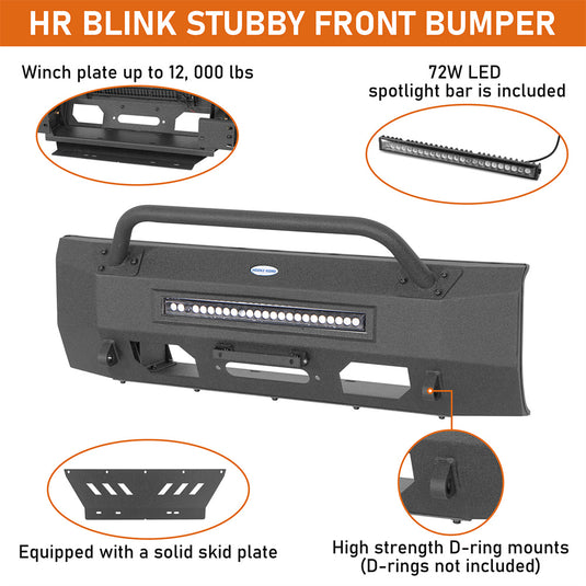 Hooke Road 2014-2021 Toyota Tundra Stubby Front Bumper b5021s 8