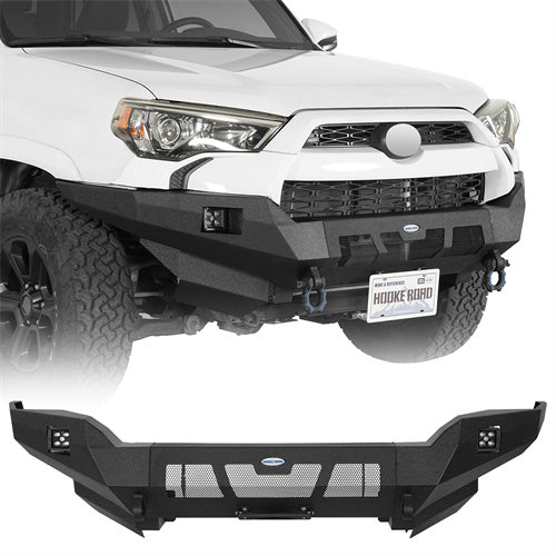 Hooke Road 2014-2024 Toyota 4Runner Front Bumper with Spotlights b9822s 1