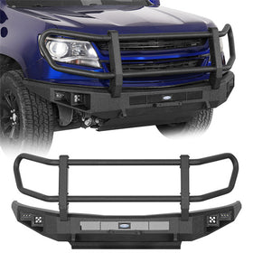 Hooke Road 2015-2020 Chevy Colorado Front Bumper w/ Grille Guard b9120abs 1
