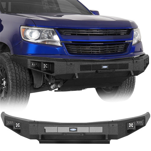 Hooke Road 2015-2020 Chevy Colorado Front Bumper w/ Skid Plate b9120s 1