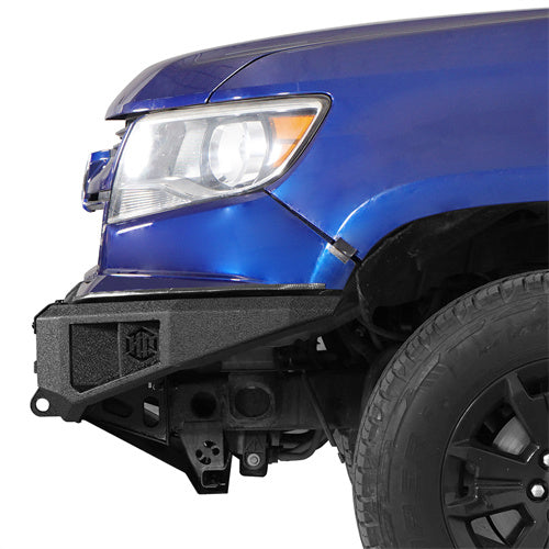 Hooke Road 2015-2020 Chevy Colorado Front Bumper w/ Skid Plate b9120as 3