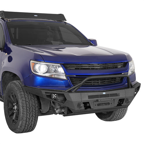 Load image into Gallery viewer, Hooke Road Steel Full-Width Front Bumper for 2015-2020 Chevy Colorado b9121s 2
