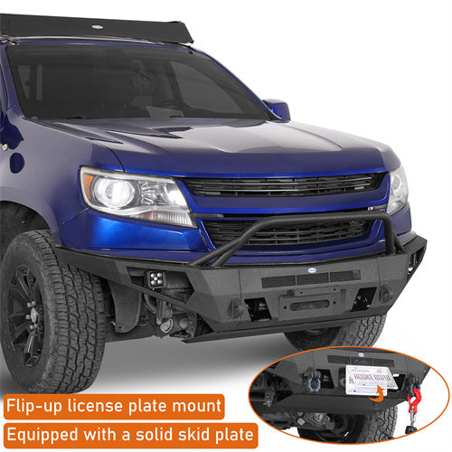 Load image into Gallery viewer, Hooke Road Steel Full-Width Front Bumper for 2015-2020 Chevy Colorado b9121s 7
