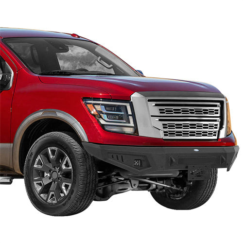 Load image into Gallery viewer, 2017-2024 Nissan Titan Steel Front Bumper Replacement Hooke Road b5300 3
