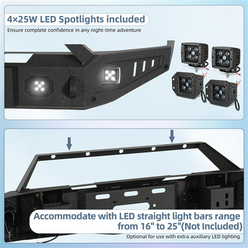 Load image into Gallery viewer, Hooke Road 2017-2024  Nissan Titan Front Bumper with Winch Plate b5302 6
