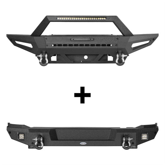 2021-2026 Ford Bronco Front Bumper & Rear Bumper Combo (Excluding Raptor) - Hooke Road