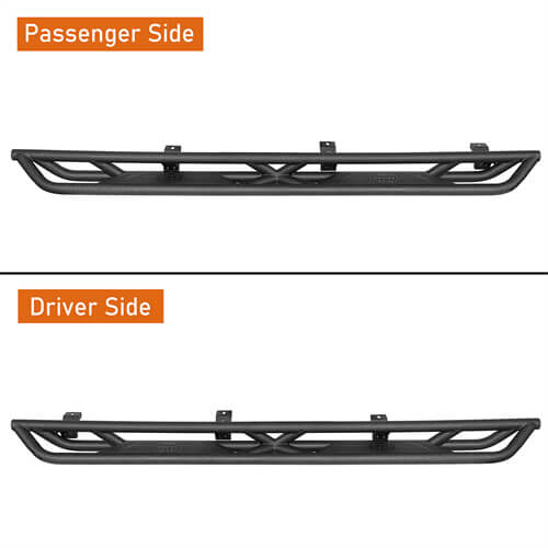 HookeRoad 4-Door Running Boards & Tubular Half Doors Combo for 2020-2023 Jeep Gladiator HookeRoad HE.3009+7000 19