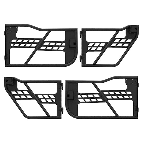 HookeRoad Jeep JT 4-Door Side Steps & Tubular Half Doors for 2020-2023 Jeep Gladiator HookeRoad HE.3009+7001 17