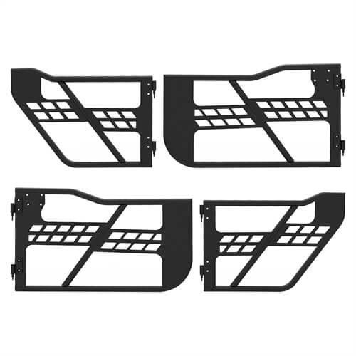Load image into Gallery viewer, HookeRoad Jeep JT Front &amp; Rear Tubular Doors Guards 4-Door Rock Crawler for 2020-2023 Jeep Gladiator JT b3009 15
