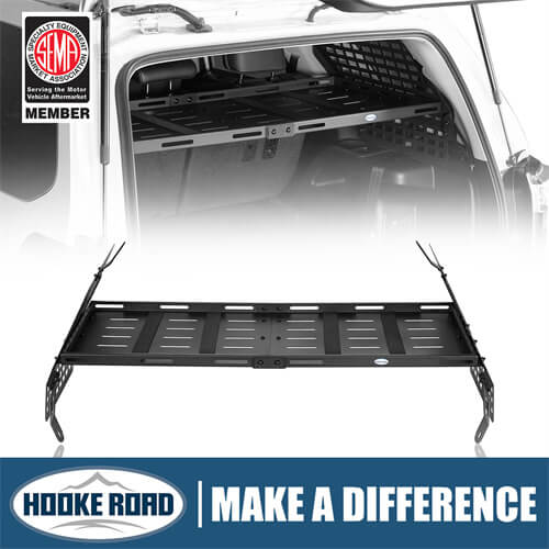 2010-2024 Toyota 4Runner Interior Cargo Rack & Rear Window Molle Panel Aftermarket Parts - Hooke Road b9803s  1