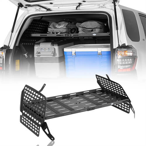 Load image into Gallery viewer, 2010-2024 Toyota 4Runner Interior Cargo Rack &amp; Rear Window Molle Panel Aftermarket Parts - Hooke Road b9803s 2
