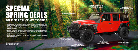 Hooke Road Jeep & Truck Accessories Spring Deals Up To 40% Off Banner 2