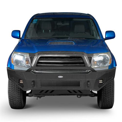 Load image into Gallery viewer, Tacoma Aftermarket Front Bumper w/ Skid Plate For 2005-2011 Toyota Tacoma - Hooke Road B4025S 3
