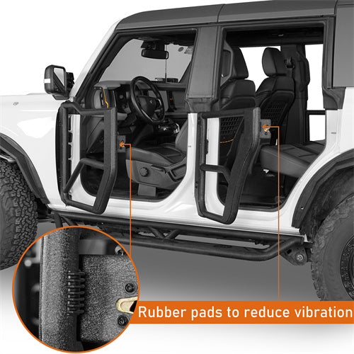 Load image into Gallery viewer, 2021-2024 Ford Bronco Adventure Tube Half Front &amp; Rear Doors - HookeRoad b8916s details 12
