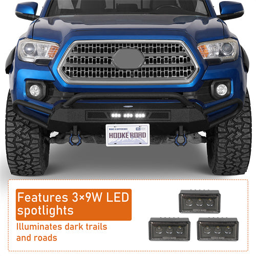 Load image into Gallery viewer, Hooke Road Aftermarket Front Bumper for  2016-2023 Toyota Tacoma b4236 8
