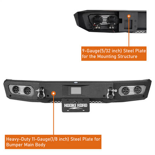 Load image into Gallery viewer, Aftermarket Front Bumper Off Road Parts w/D-Rings &amp; LED Lights For 2021-2023 Ford Bronco - Hooke Road b8922s 17
