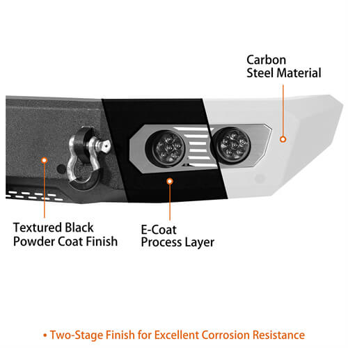 Load image into Gallery viewer, Aftermarket Front Bumper Off Road Parts w/D-Rings &amp; LED Lights For 2021-2023 Ford Bronco - Hooke Road b8922s 20
