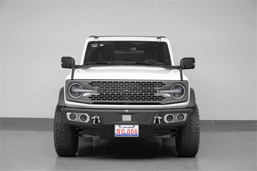 Aftermarket Front Bumper Off Road Parts w/D-Rings & LED Lights For 2021-2023 Ford Bronco - Hooke Road b8922s 21