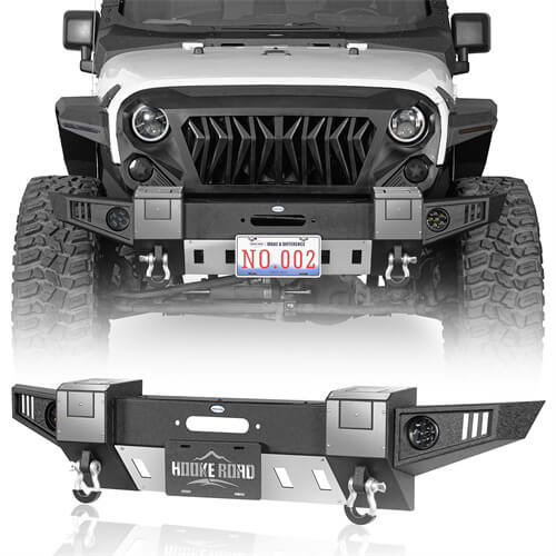 2007-2018 Jeep Wrangler JK Front Bumper Jeep JK Accessories - Hooke Road b2092s 2