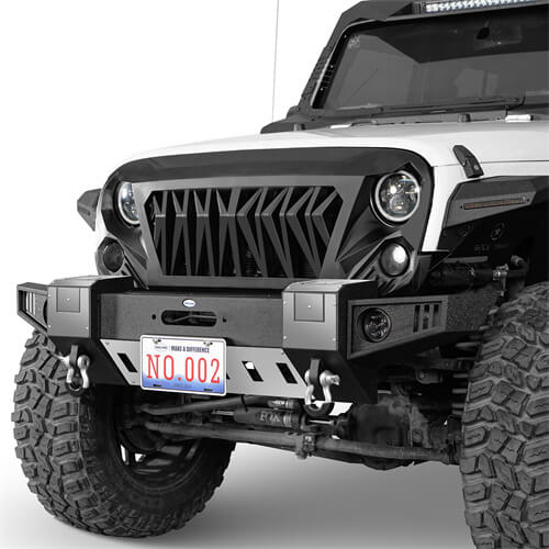 2007-2018 Jeep Wrangler JK Front Bumper Jeep JK Accessories - Hooke Road b2092s 6