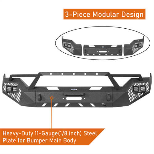 Load image into Gallery viewer, 2013-2018 Ram 1500 Aftermarket Front Bumper 4x4 Truck Parts - Hooke Road b6020s 14
