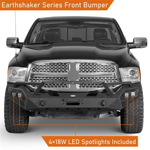 Load image into Gallery viewer, 2013-2018 Ram 1500 Aftermarket Front Bumper 4x4 Truck Parts - Hooke Road b6020s 9
