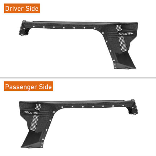 Load image into Gallery viewer, 2018-2024 Jeep JL&amp; JT Front Fender Flares Wheel Well Guards 4x4 Jeep Parts - Hooke Road b3054s 21
