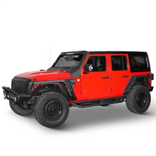 Load image into Gallery viewer, 2018-2024 Jeep JL&amp; JT Front Fender Flares Wheel Well Guards 4x4 Jeep Parts - Hooke Road b3054s 4
