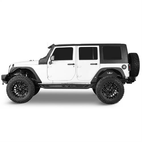 2007-2018 Jeep Wrangler JK Front & Rear Fender Flare Kit Jeep JK Accessories - Hooke Road b2093s 3