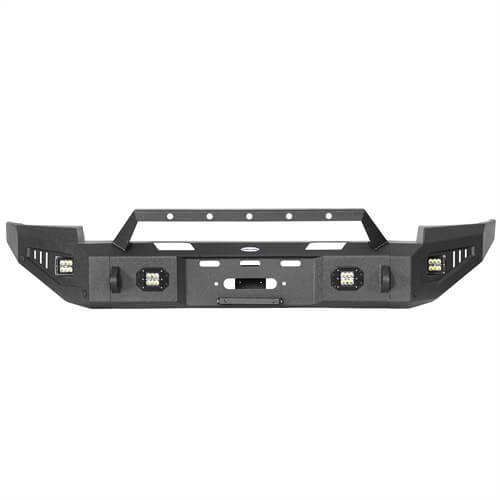 Load image into Gallery viewer, Hooke Road Aftermarket Full Width Front Bumper 4x4 Truck Parts For 2014-2015 Chevy Silverado 1500 b9028 20
