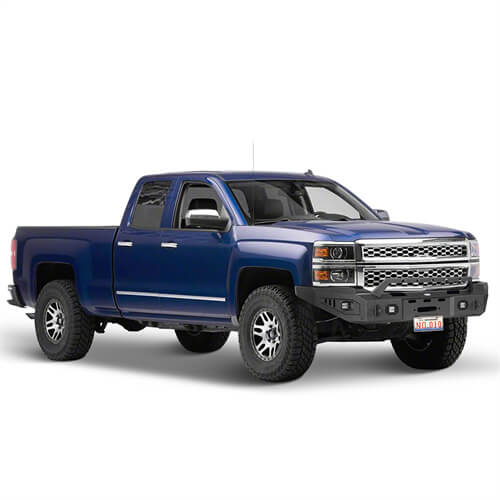 Load image into Gallery viewer, Hooke Road Aftermarket Full Width Front Bumper 4x4 Truck Parts For 2014-2015 Chevy Silverado 1500 b9028 5
