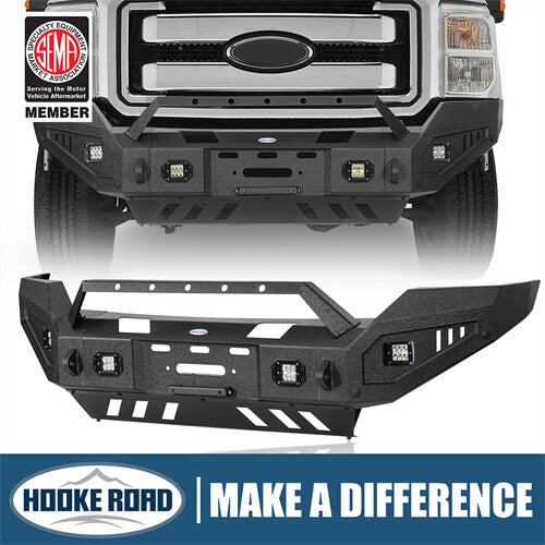 Load image into Gallery viewer, Aftermarket Full-Width Ford F-250 Front Bumper Pickup Truck Parts For 2011-2016 Ford F-250 - Hooke Road  b8525 1
