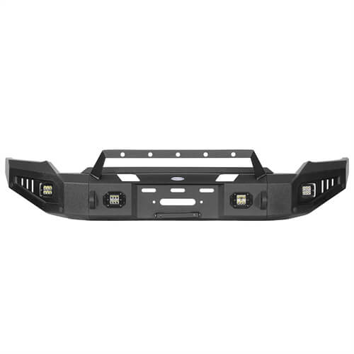 Load image into Gallery viewer, Aftermarket Full-Width GMC Sierra Front Bumper Pickup Truck Parts For 2020-2023 GMC Sierra 2500HD/3500HD - Hooke Road b9205 16
