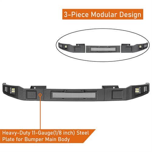 Load image into Gallery viewer, Aftermarket Full Width Front Bumper 4x4 Parts For 2013-2018 Ram 1500 - Hooke Road b6026s 11
