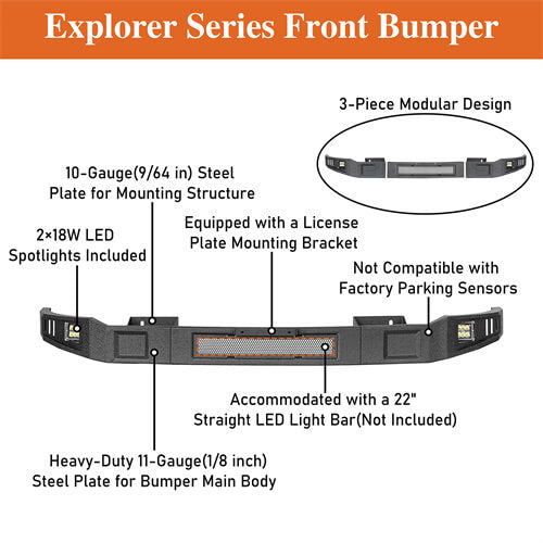 Load image into Gallery viewer, Aftermarket Full Width Front Bumper 4x4 Parts For 2013-2018 Ram 1500 - Hooke Road b6026s 13
