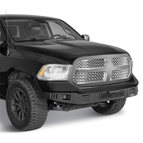 Load image into Gallery viewer, Aftermarket Full Width Front Bumper 4x4 Parts For 2013-2018 Ram 1500 - Hooke Road b6026s 7
