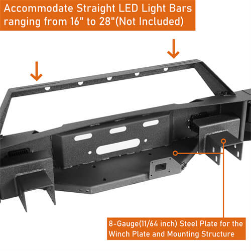 Load image into Gallery viewer, 07-13 Chevy Silverado 1500 Aftermarket Full Width Front Bumper 4x4 Parts - HookeRoad b9027 14
