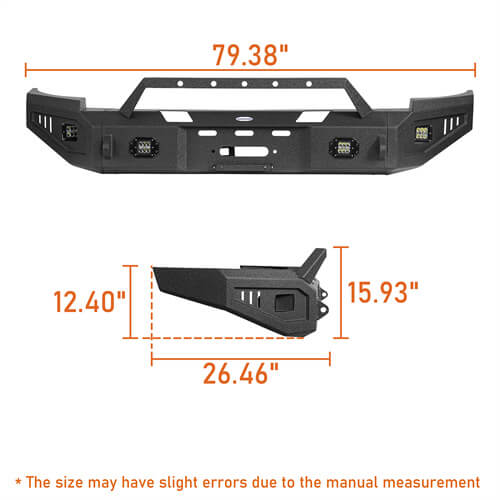 Load image into Gallery viewer, 07-13 Chevy Silverado 1500 Aftermarket Full Width Front Bumper 4x4 Parts - HookeRoad b9027 22

