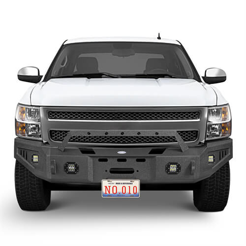 Load image into Gallery viewer, 07-13 Chevy Silverado 1500 Aftermarket Full Width Front Bumper 4x4 Parts - HookeRoad b9027 3
