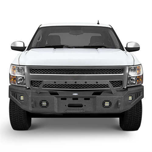 Load image into Gallery viewer, 07-13 Chevy Silverado 1500 Aftermarket Full Width Front Bumper 4x4 Parts - HookeRoad b9027 5
