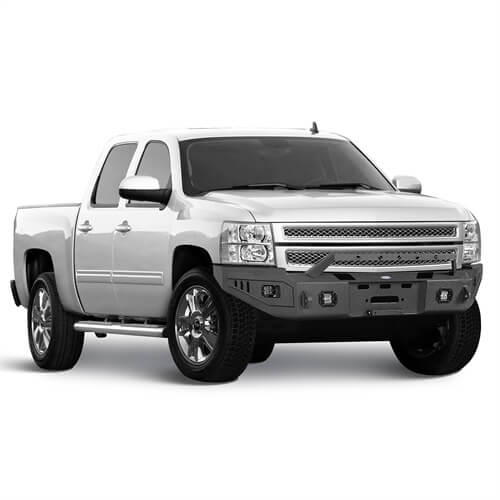 Load image into Gallery viewer, 07-13 Chevy Silverado 1500 Aftermarket Full Width Front Bumper 4x4 Parts - HookeRoad b9027 7
