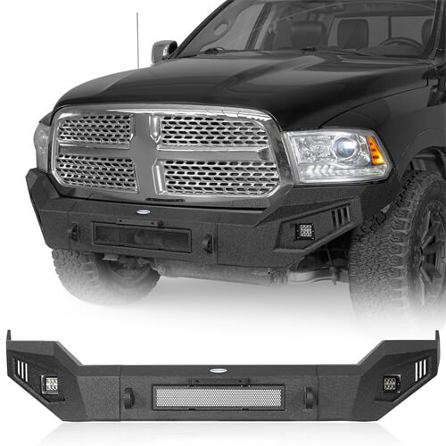 Aftermarket Full Width Front Bumper 4x4 Truck Parts For 2013-2018 Dodge Ram 1500 - Hooke Road b6021 2