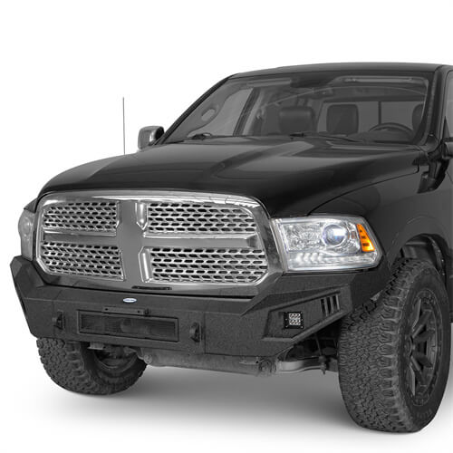 Aftermarket Full Width Front Bumper 4x4 Truck Parts For 2013-2018 Dodge Ram 1500 - Hooke Road b6021 6