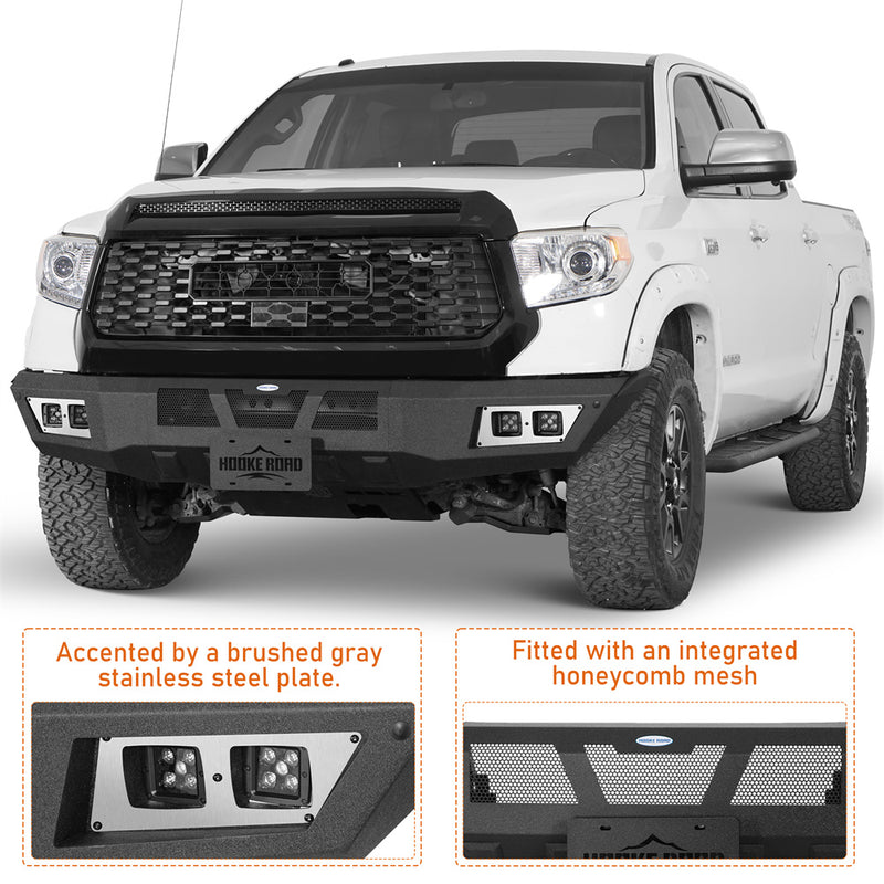 Load image into Gallery viewer, Aftermarket Full-Width Front Bumper for 2014-2021 Toyota Tundra b5023 7

