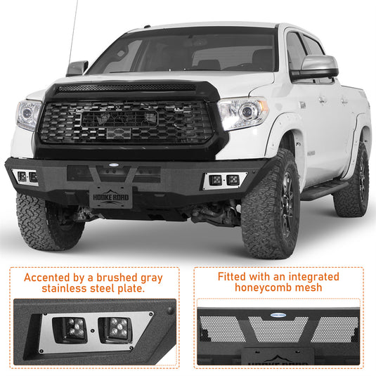 Aftermarket Full-Width Front Bumper for 2014-2021 Toyota Tundra b5023 7