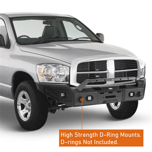 Aftermarket Full-Width Ram 1500 Front Bumper Pickup Truck Parts For 2006-2008 Ram 1500 - Hooke Road b6505 10