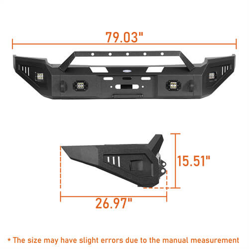 Load image into Gallery viewer, Aftermarket Full-Width Ram 1500 Front Bumper Pickup Truck Parts For 2006-2008 Ram 1500 - Hooke Road b6505 16
