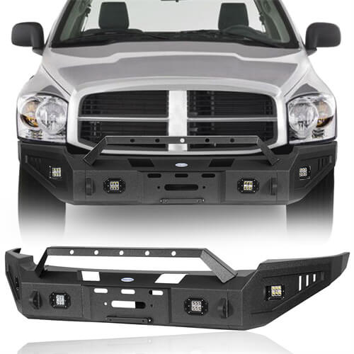 Load image into Gallery viewer, Aftermarket Full-Width Ram 1500 Front Bumper Pickup Truck Parts For 2006-2008 Ram 1500 - Hooke Road b6505 2
